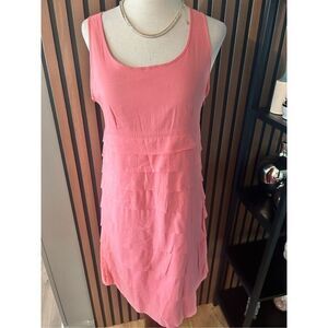 GAP pink dress 100% cotton comfy flowy summer dress beach dress size 0 runs big